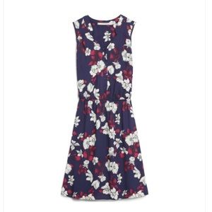 41 Hawthorn Navy floral print midi dress